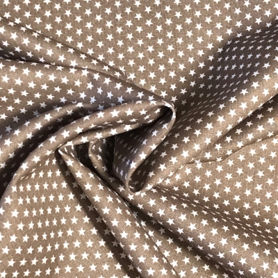 Baumwolle | mini Stars | Taupe